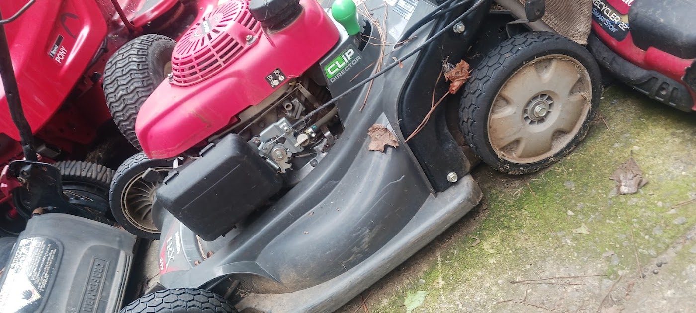 Honda push mower in for service