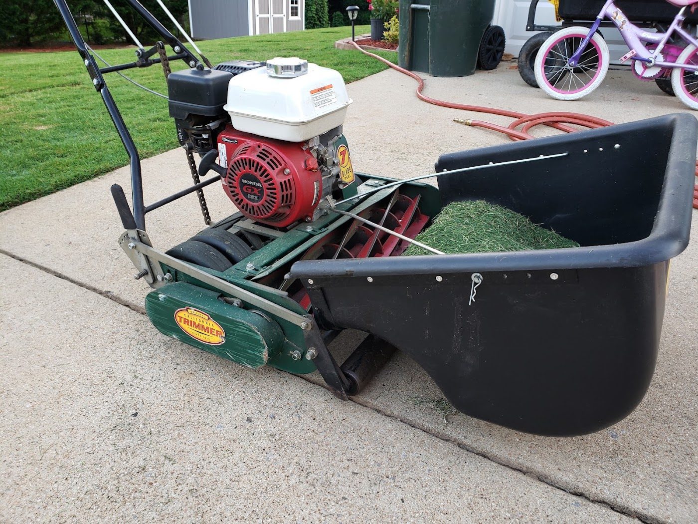 Serviced reel mower